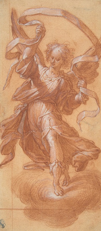 Angel with a Banderole by Camillo Procaccini, 1555–1629 — digital art print download