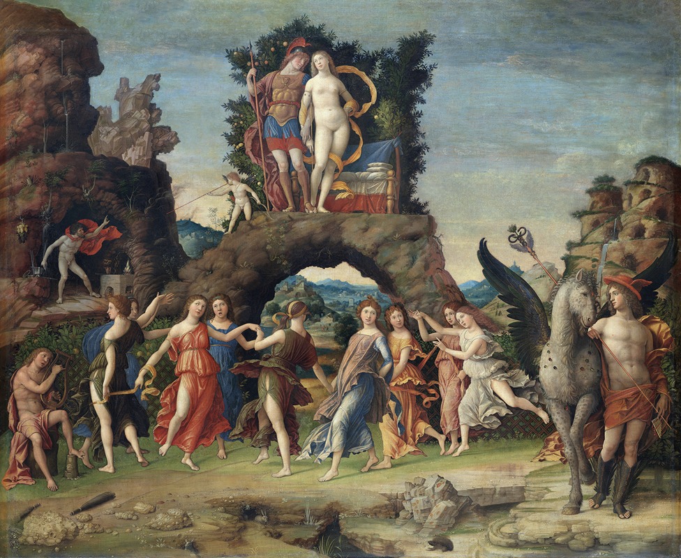 La Parnasse by Андреа Мантенья, 1496-1497 — digital art print download