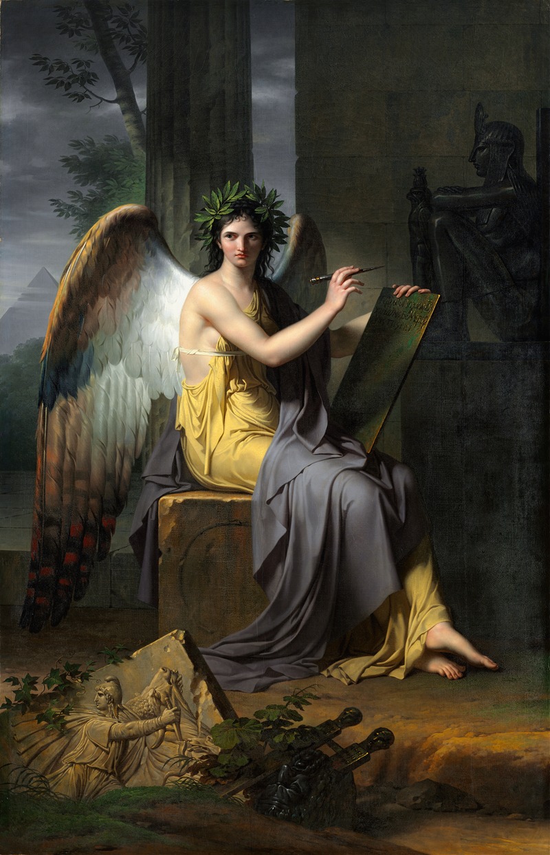 Clio, Muse of History by Charles Meynier, 1800 — digital art print download