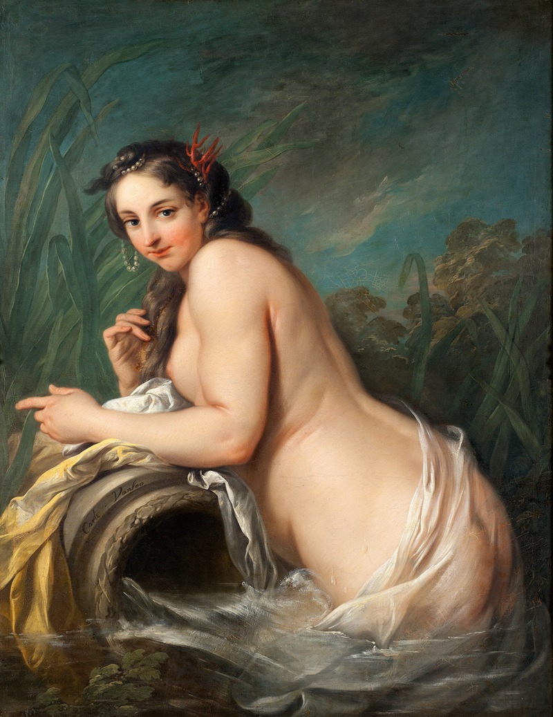 Naiad by Шарль-Анри ван Лоо — digital art print download