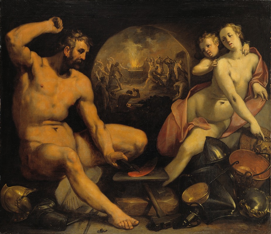 Venus and Vulcan by Cornelis Cornelisz Van Haarlem, 1590 — digital art print download