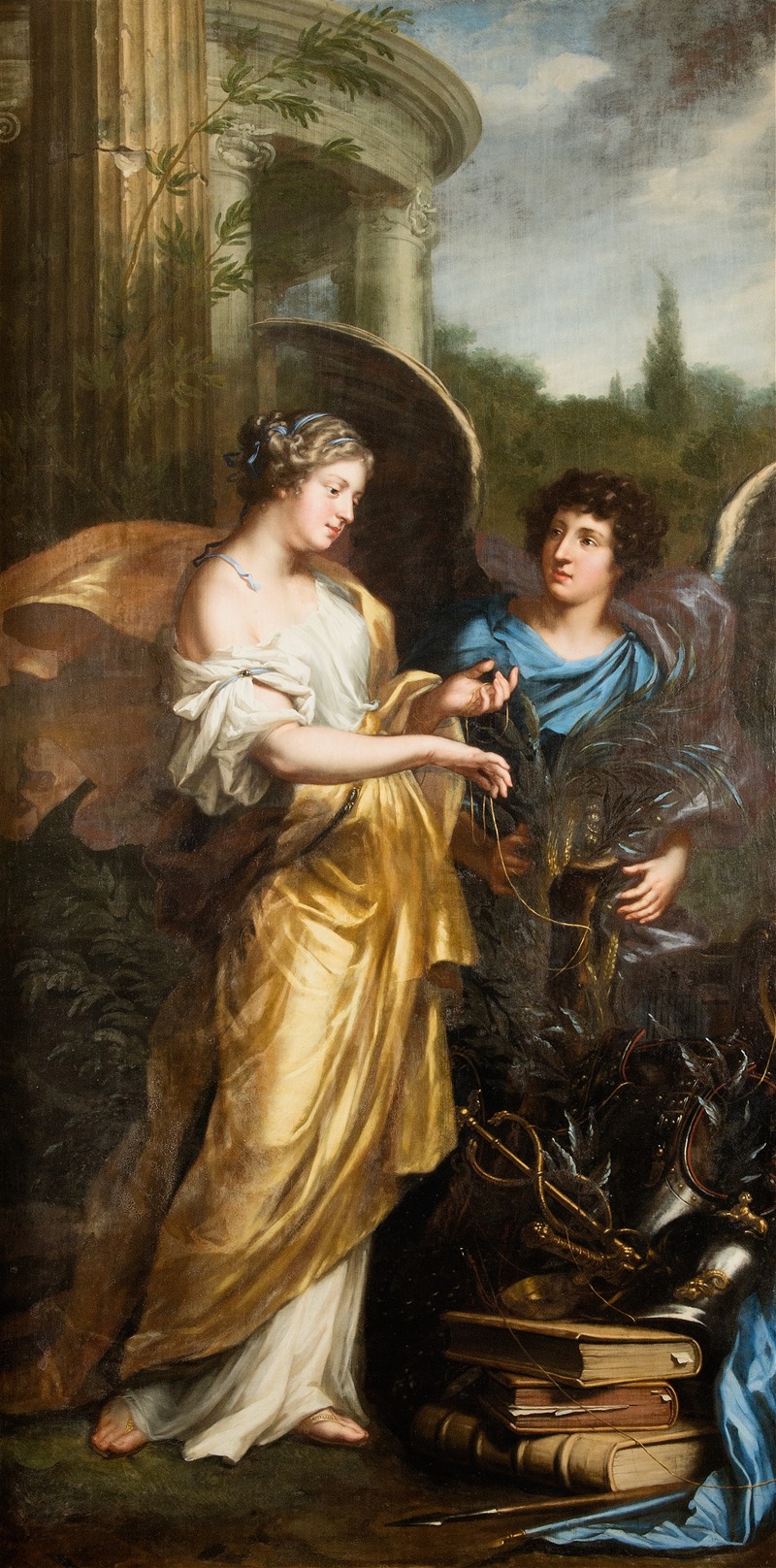 King Charles XI's upbringing. Allegory by Давид Клёкер Эренштраль, 1668 — digital art print download