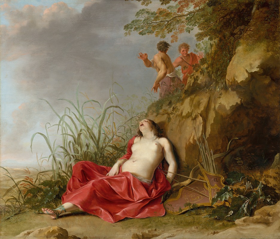 A Hunting Nymph, Asleep by Дирк ван дер Лиссе — digital art print download