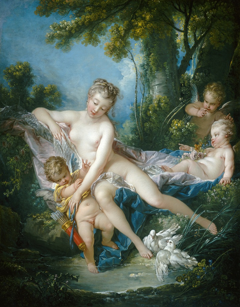 The Bath of Venus by Франсуа Буше, 1751 — digital art print download