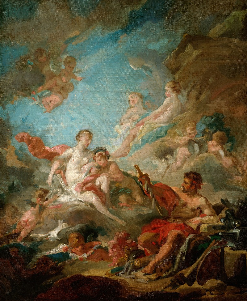 Venus in The Workshop Of vulcan — François Boucher
