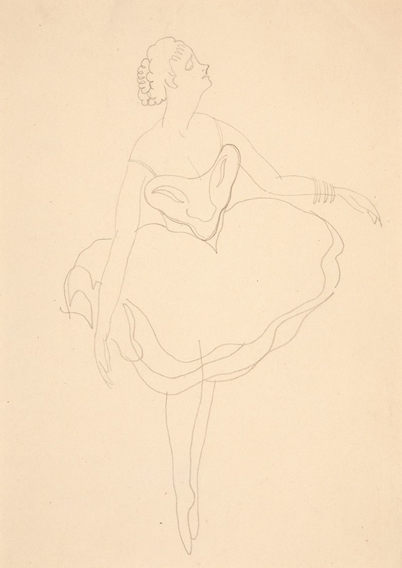 Study for 'Costume Sketch (Bal Masque)' by Чарльз Демут — digital art print download