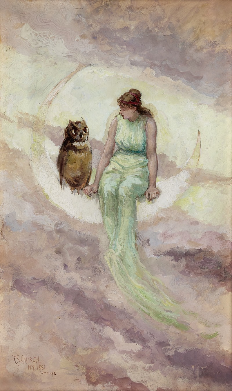 The Witch's Daughter by Фредерик Стюарт Чёрч, 1881 — digital art print download