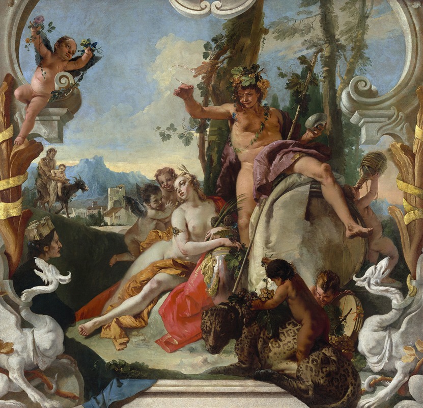 Bacchus and Ariadne by Джованни Баттиста Тьеполо — digital art print download