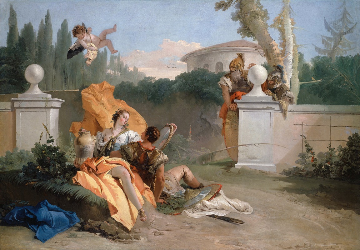 Rinaldo and Armida in Her Garden by Джованни Баттиста Тьеполо, 1742 — digital art print download