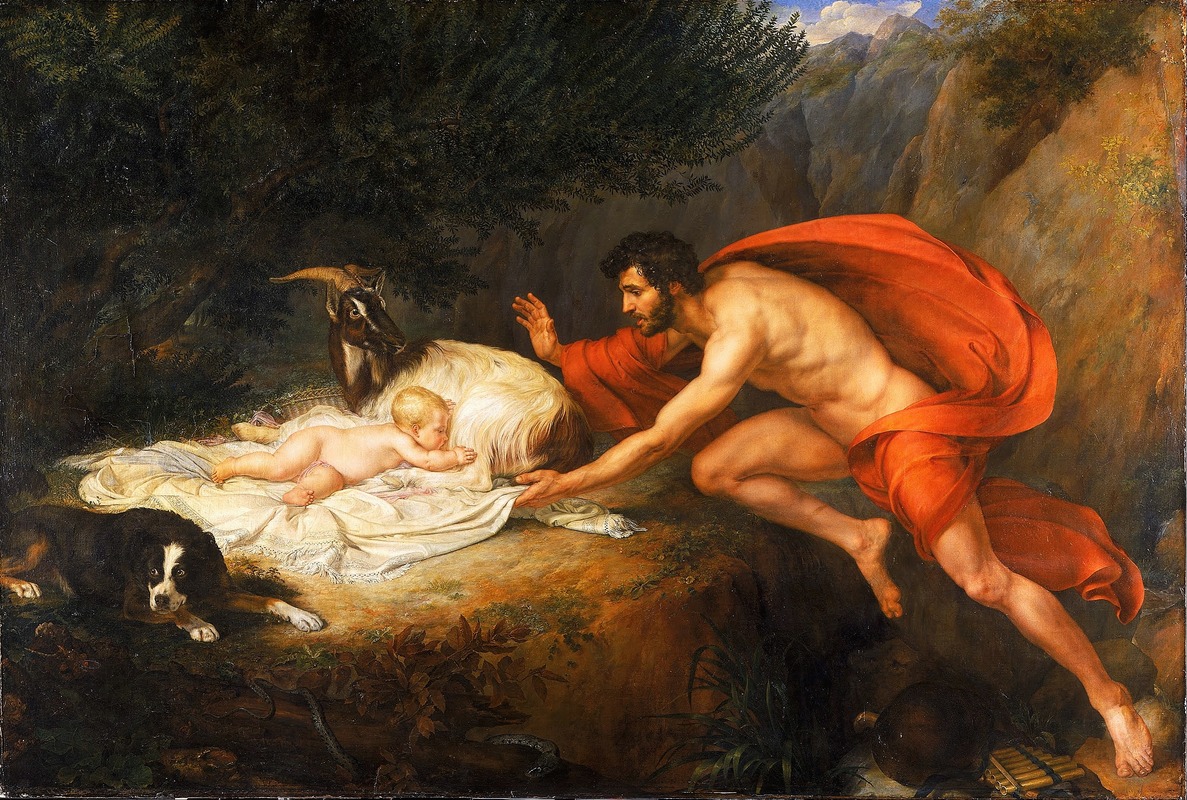 The Finding of Aesculapius by Giovanni Tognolli, 1822 — digital art print download