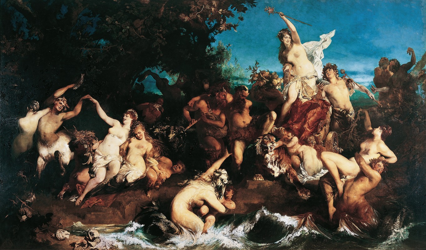 Bacchus and Ariadne by Ганс Макарат, 1873-1874 — digital art print download