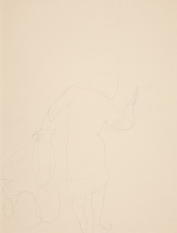 Woman Pushing Carriage by Чарльз Демут — digital art print download