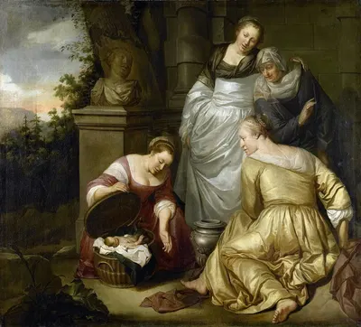 Erichthonius Found By The Daughters of Cecrops by Хендрик Хиршоп, 1650 - 1672 — digital art print download