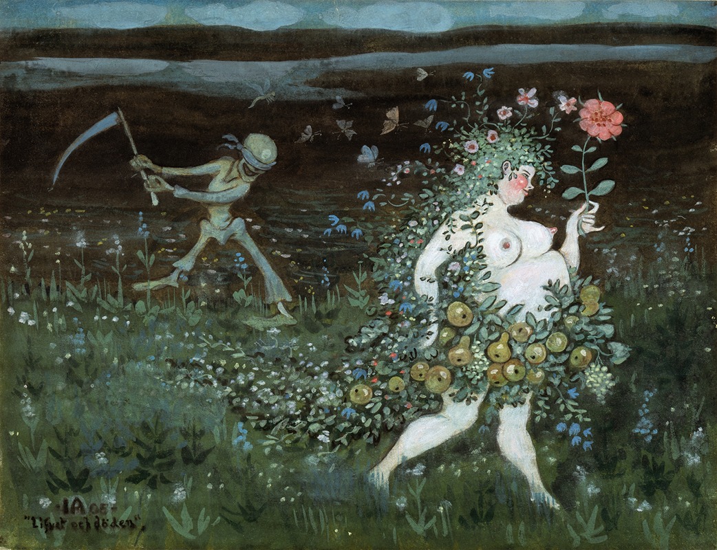 Life and Death by Ивар Аросениус, 1905 — digital art print download