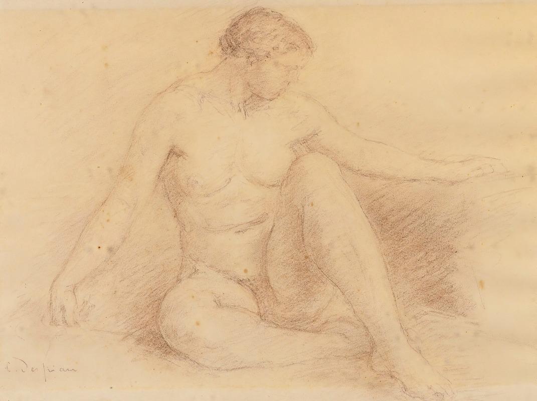 Nu Féminin Assise by Charles Despiau — digital art print download