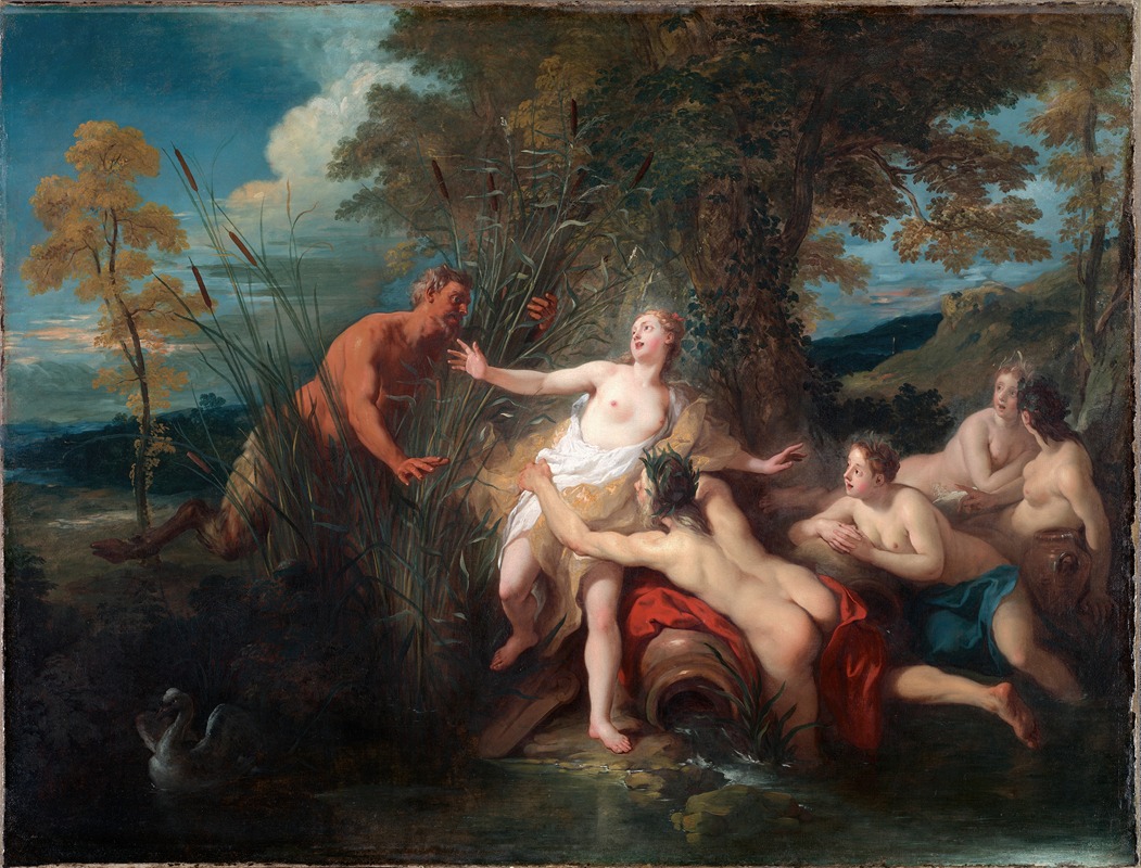 Pan and Syrinx by Jean-François de Troy, 1720 — digital art print download