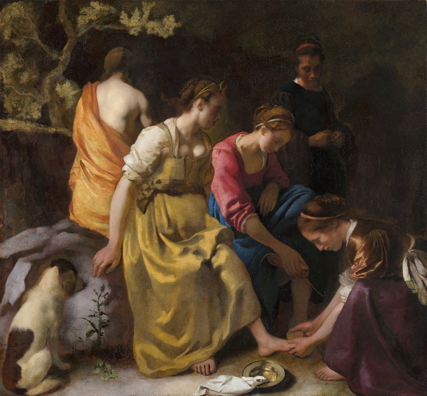 Diana and Her Nymphs by Johannes Vermeer — digital art print download
