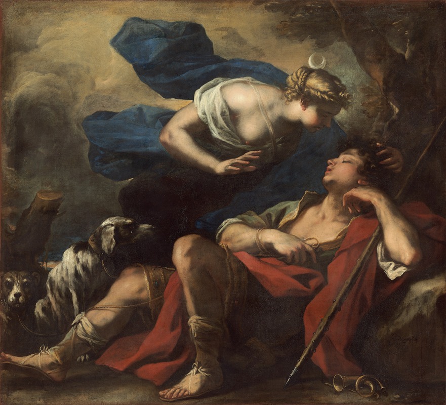 Diana and Endymion by Лука Джордано — digital art print download