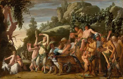 The Triumph of Bacchus by Николаес Мойяерт, 1624 — digital art print download