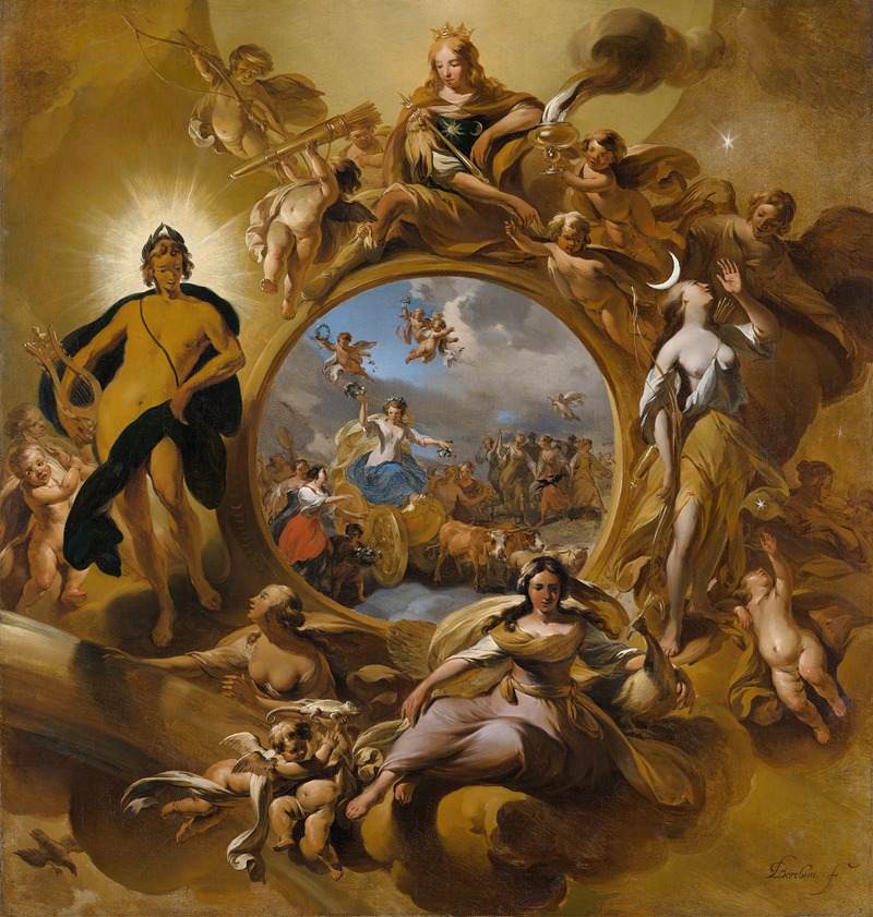 Allegory of Spring by Николаес Питерсз. Берхем — digital art print download