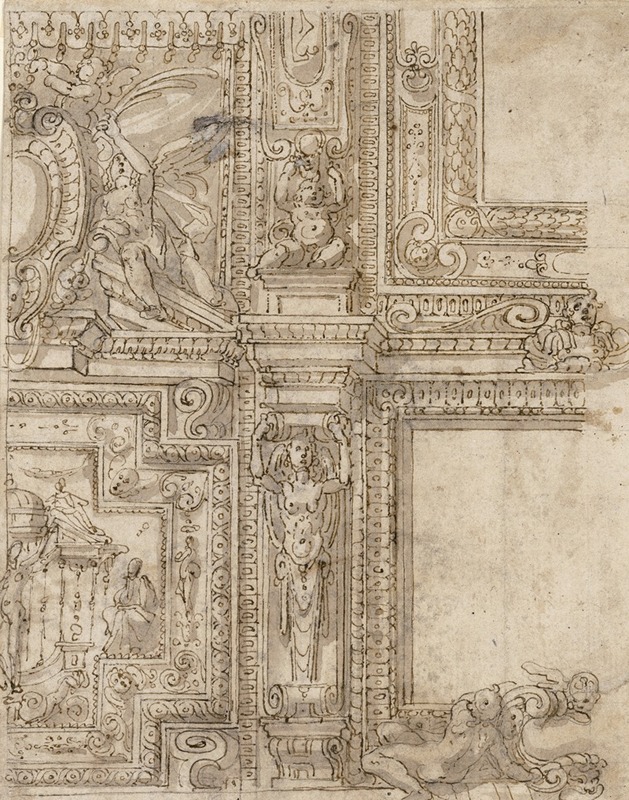 Detail of Ceiling Ornamentation — Cherubino Alberti