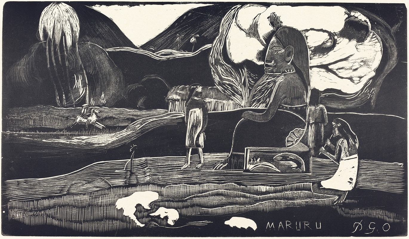 Maruru (Thank You) by Поль Гоген, 1894-1895 — digital art print download