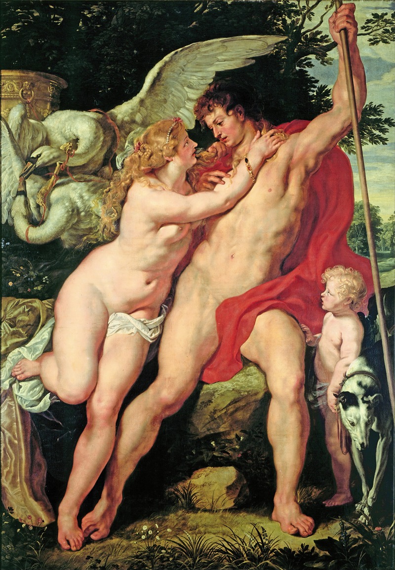 Venus and Adonis by Peter Paul Rubens — digital art print download