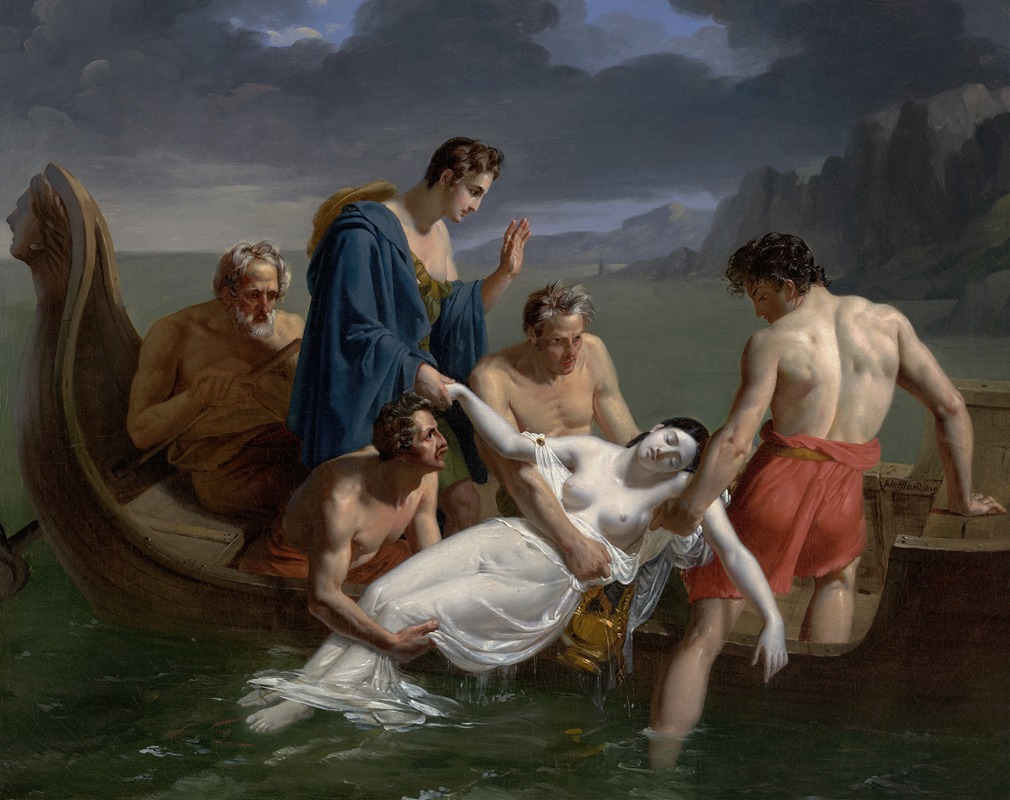 The Death Of sappho — Pierre-Augustin Vafflard