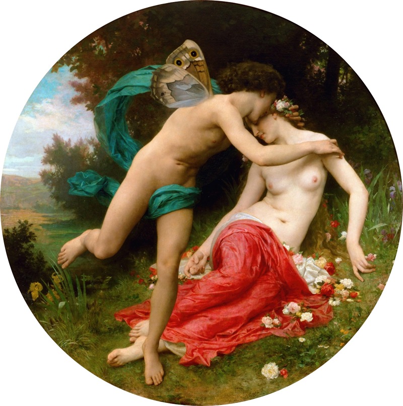Flora And Zephyr by Уильям Бугеро, 1875 — digital art print download