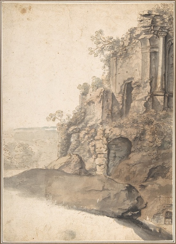 Landscape with Roman Ruins by Корнелис Ван Поеленбурх — digital art print download