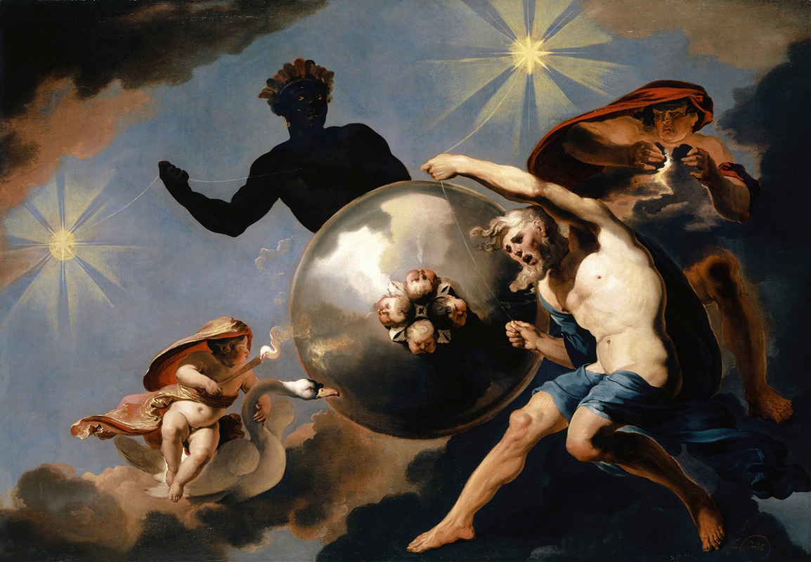 Cosmic Allegory by Абрахам Хондиус — digital art print download