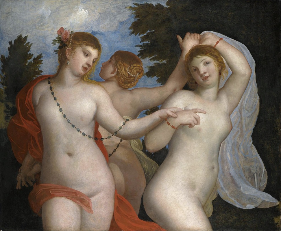 The Three Graces by Алессандро Варотари — digital art print download