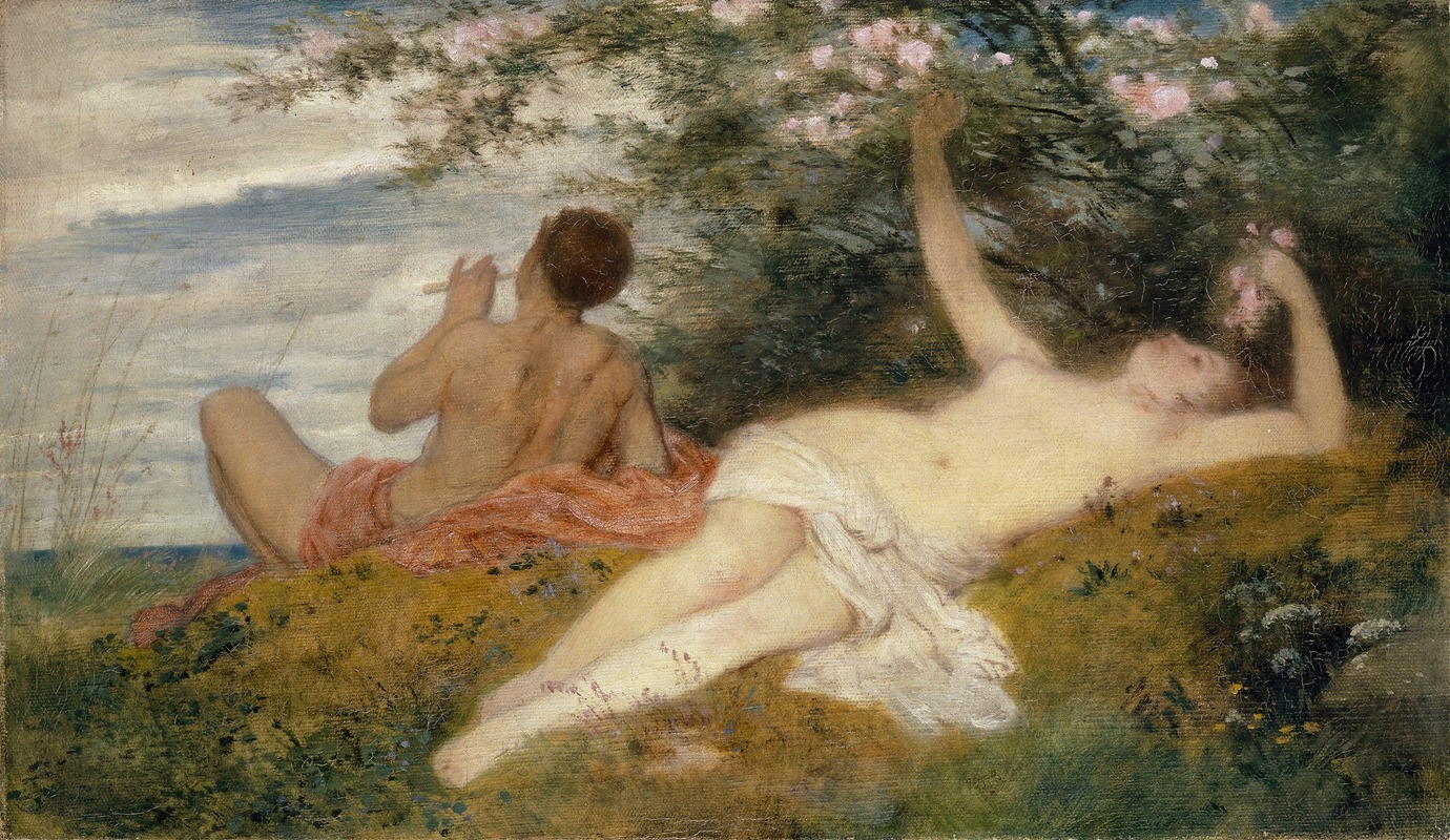 Spring by Arnold Böcklin, 1862 — digital art print download