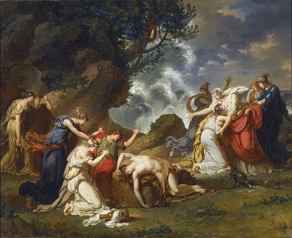 A Scene From Classical Mythology by Charles Meynier — digital art print download