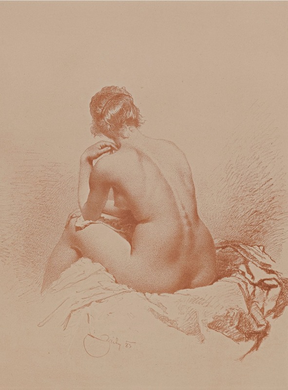 Nude Print by Михай Зичи — digital art print download