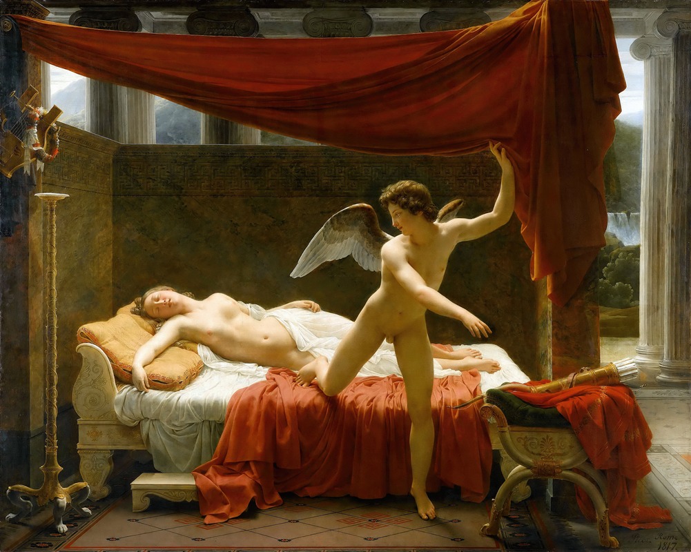 Cupid And Psyche by Франсуа-Эдуар Пико — digital art print download
