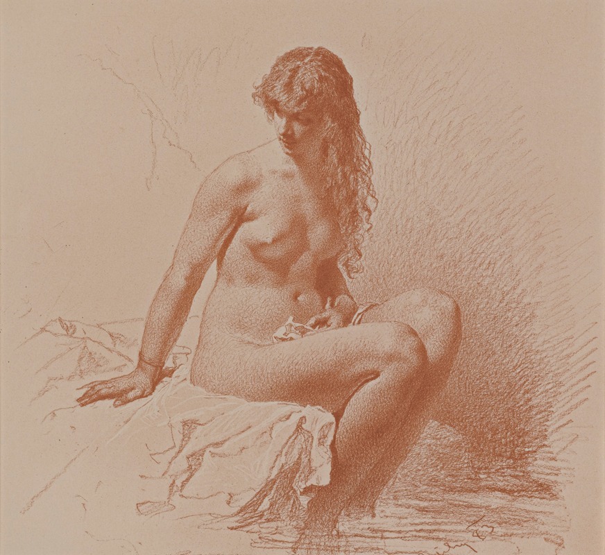 Nude Print by Михай Зичи — digital art print download