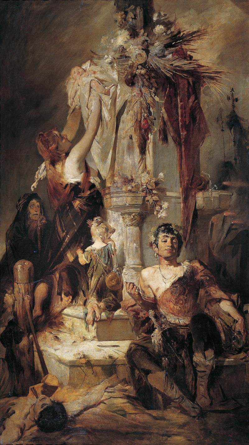 Ancient Victim Scene by Hans Makart, 1880 — digital art print download