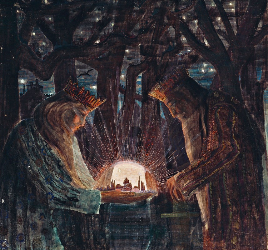 Fairy Tale by Mikalojus Konstantinas Ciurlionis, 1909 — digital art print download
