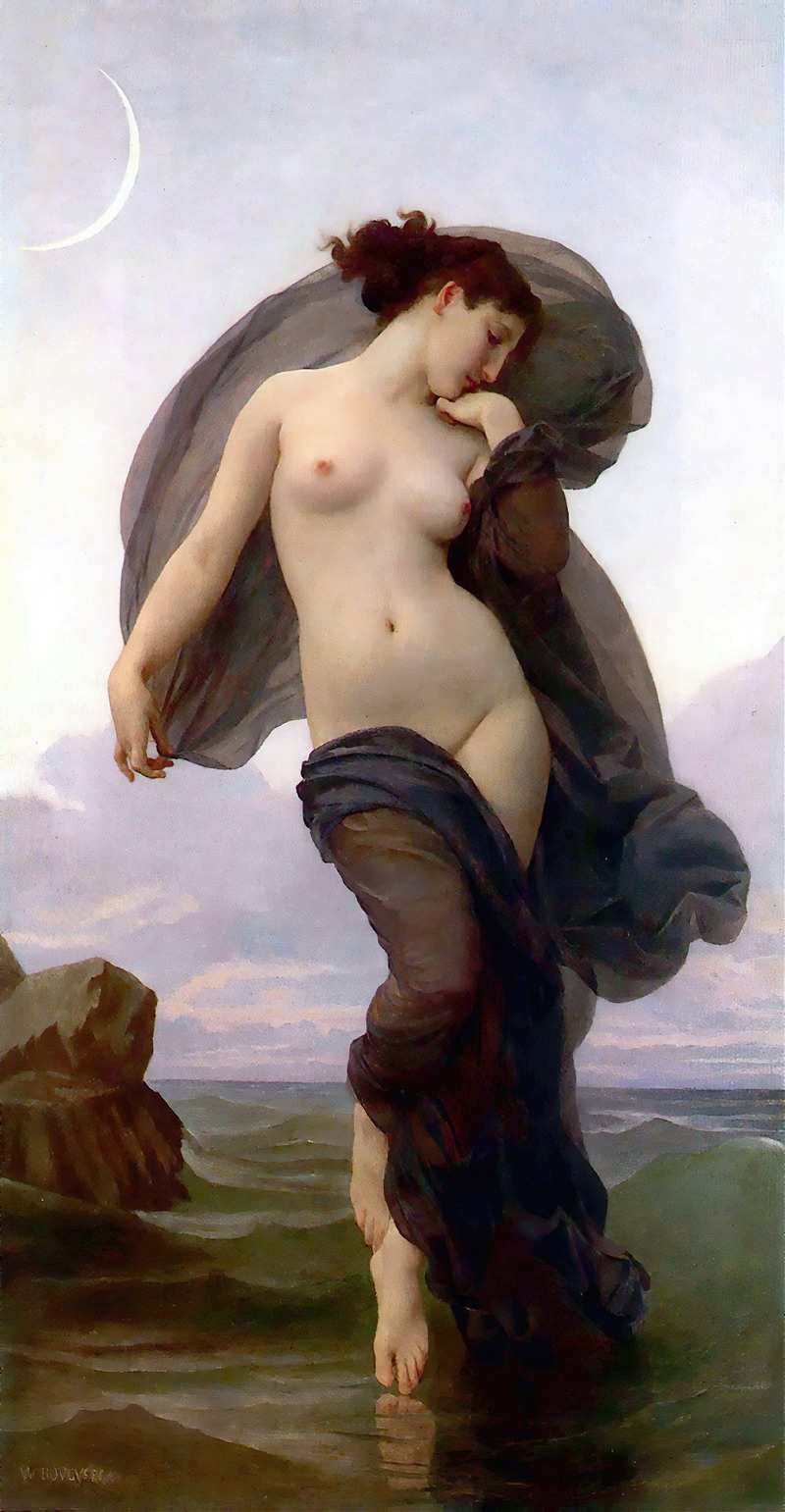 Evening Mood by Уильям Бугеро, 1882 — digital art print download