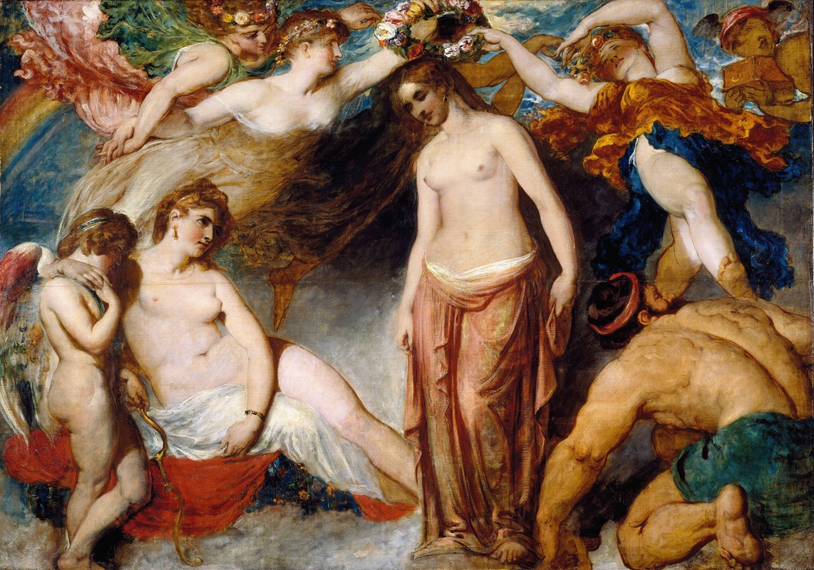 Pandora Crowned By The Seasons — Уильям Этти