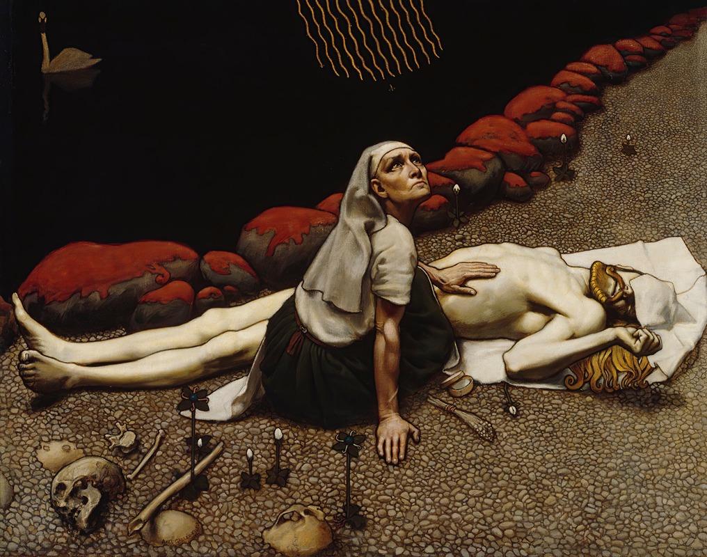 Lemminkäinen's Mother by Аксели Галлен-Каллела, 1897 — digital art print download