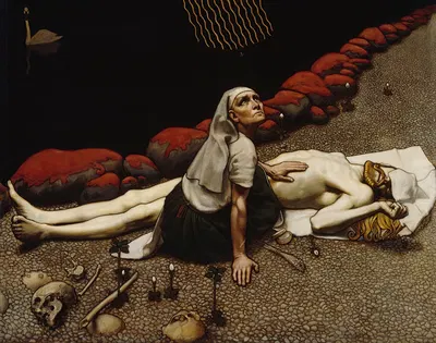Lemminkäinen's Mother by Аксели Галлен-Каллела, 1897 — digital art print download