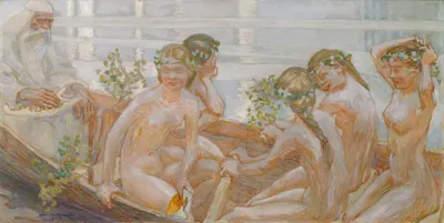 Väinämöinen's Voyage by Аксели Галлен-Каллела, 1909 — digital art print download
