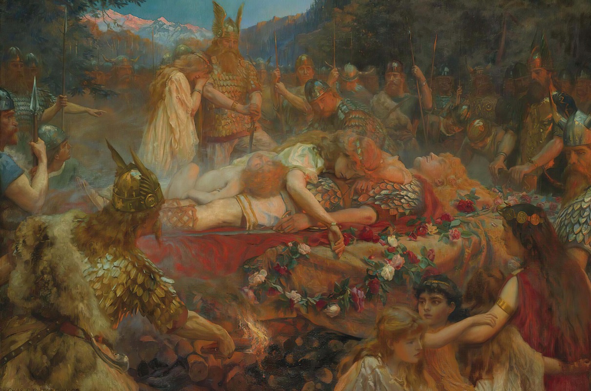 Death Of A Viking Warrior — Charles Ernest Butler