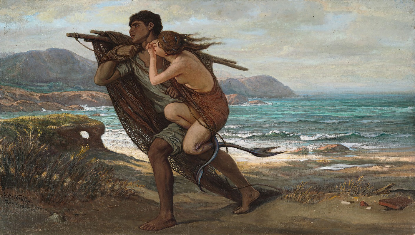 Fisherman And Mermaid — Elihu Vedder