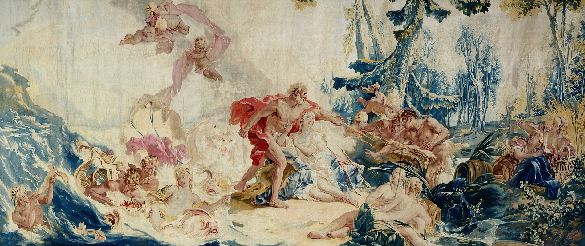 Neptune et Amymoné by François Boucher, 1764 — digital art print download