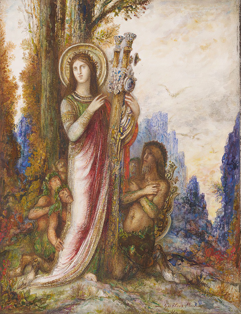 Poet And Satyrs by Гюстав Моро — digital art print download