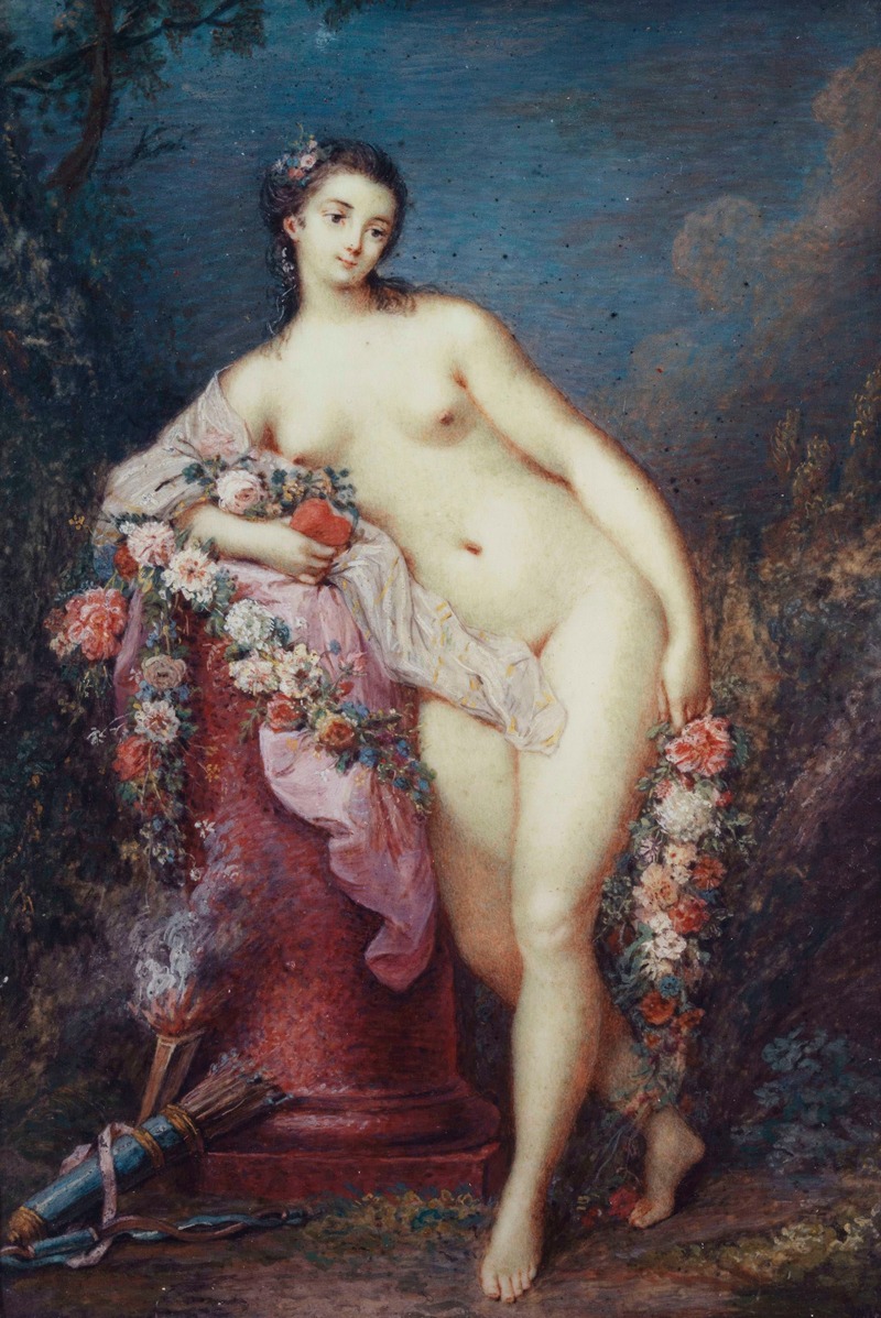 Vénus accoudée à une colonne by Jacques Charlier, 1780 — digital art print download