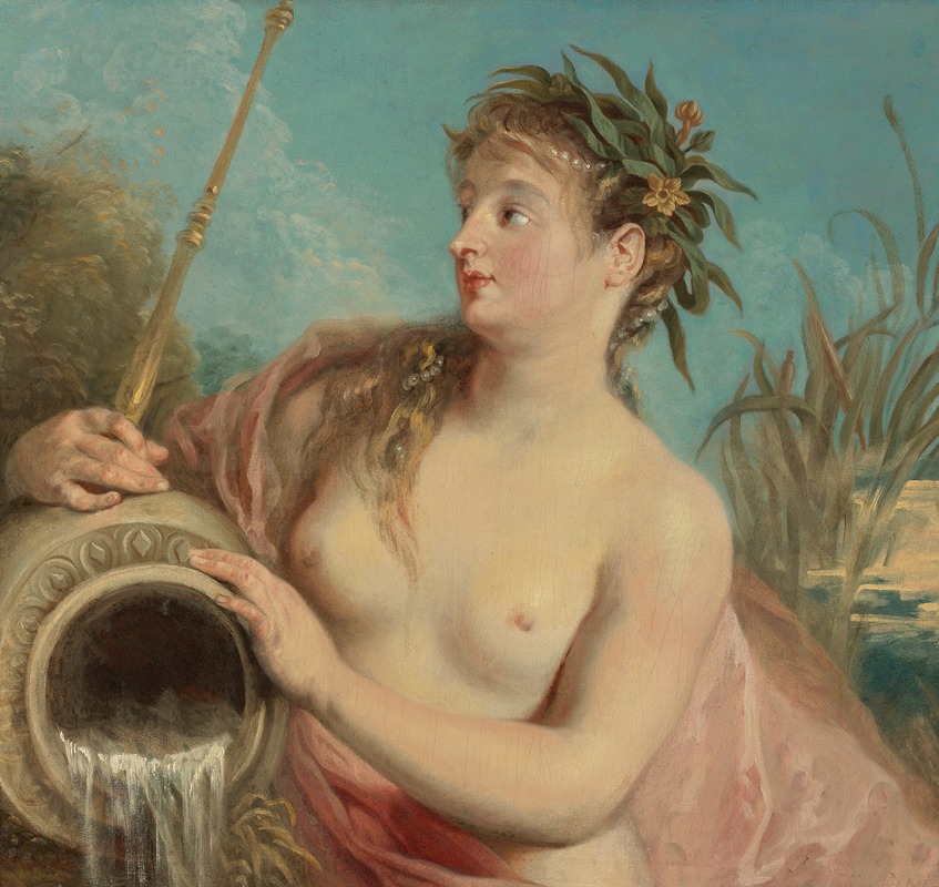 Nymphe De Fontaine by Жан-Антуан Ватто — digital art print download